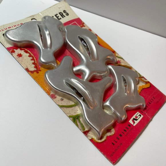 Vintage Metal  Cookie Cutters Animals Horse Chicken Rabbit Scottie Dog NIP - Picture 2 of 4